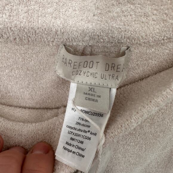 BAREFOOT DREAMS NWT CozyChic Ulra Light Side Stripe Crop Pants // XL - Picture 8 of 11